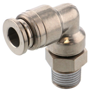 Đầu Nối Nhanh Khí Nén Dạng Cong 90° Ren Ngoài Pisco KL6-M5-1