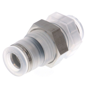Đầu Nối Nhanh Khí Nén Dạng Thẳng Ren Ngoài Lắp Kẹp Vách Pisco SPPMP8