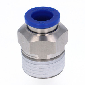 Đầu Nối Nhanh Khí Nén Dạng Thẳng Thân Lục Giác Ren Ngoài Pisco SPC10-04-UC