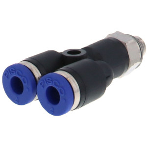 Đầu Nối Nhanh Khí Nén Dạng Chữ Y Ren Ngoài Pisco PX6-M6SUS