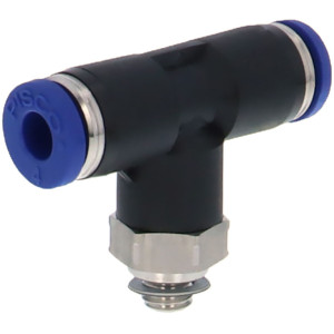 Đầu Nối Nhanh Khí Nén Dạng Chữ T Ren Ngoài Pisco PB6-M6SUS