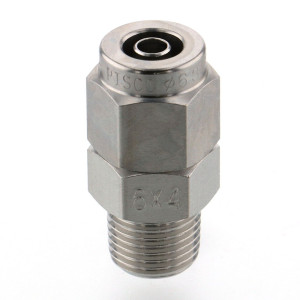 Đầu Ngạnh Nối Ống Có Đai Ốc Xiết Dạng Thẳng Thân Lục Giác Ren Ngoài Pisco NSC1075-03-TP