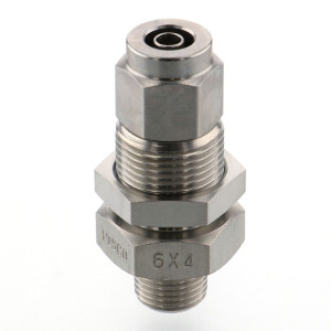 Đầu Ngạnh Nối Ống Có Đai Ốc Xiết Dạng Lắp Vách Ren Ngoài Pisco NSMC1613-03