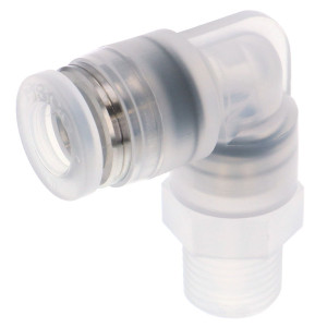 Đầu Nối Nhanh Khí Nén Dạng Cong 90° Ren Ngoài Pisco PPL12-04-C