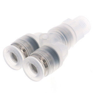 Đầu Nối Nhanh Khí Nén Dạng Chữ Y Ren Ngoài Pisco PPX3/8-02-F