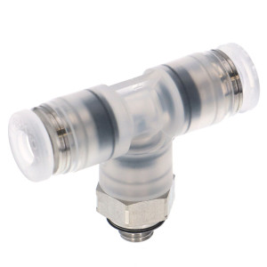 Đầu Nối Nhanh Khí Nén Dạng Chữ T Ren Ngoài Pisco PPB4-M5SUS-HN
