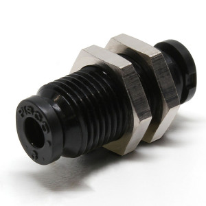 Đầu Nối Nhanh Khí Nén Dạng Thẳng Ren Ngoài Lắp Kẹp Vách Pisco PM3M