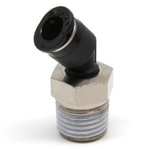 Đầu Nối Nhanh Khí Nén Dạng Cong 45° Ren Ngoài Pisco PLH6-02M-C