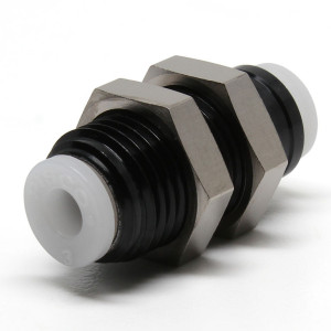 Đầu Nối Nhanh Khí Nén Dạng Thẳng Ren Ngoài Lắp Kẹp Vách Pisco PM5/32MU