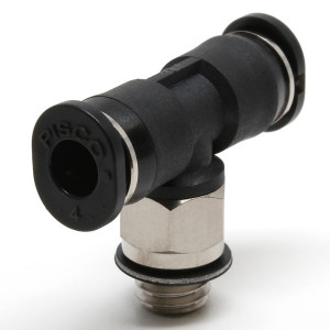 Đầu Nối Nhanh Khí Nén Dạng Chữ T Ren Ngoài Pisco PB4-M6M-C
