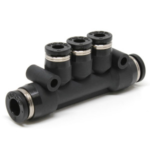 Đầu Nối Nhanh Khí Nén Chữ T 5 Ngã Dạng Nối Giảm Pisco PKG6-4W-C