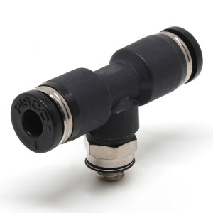 Đầu Nối Nhanh Khí Nén Dạng Chữ T Ren Ngoài Pisco PB1/4-U10UW