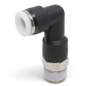 Đầu Nối Nhanh Khí Nén Dạng Cong 90° Ren Ngoài (Dài) Pisco PLL3/8-N3UW