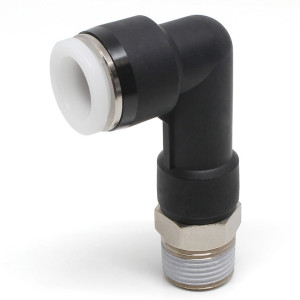 Đầu Nối Nhanh Khí Nén Dạng Cong 90° Ren Ngoài (Dài) Pisco PLL1/2-N3U