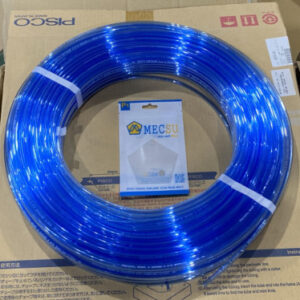 Ống Dẫn Khí Nén Nhựa PU OD 6 x ID 4 mm Màu Xanh Trong Pisco UB0640-100-CB