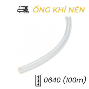 Dây Hơi Khí Nén PU Phi 6 Màu Trong Suốt OD6 x ID4 mm CDC PU 0640 (100m)