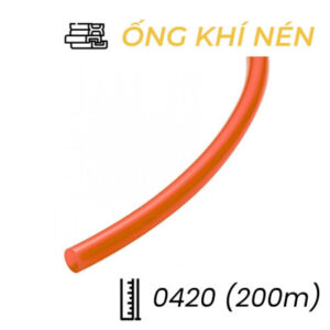 Dây Hơi Khí Nén PU Phi 4 Màu Đỏ OD4 x ID2 mm CDC PU 0420 (200m)