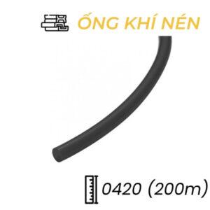 Dây Hơi Khí Nén PU Phi 4 Màu Đen OD4 x ID2 mm CDC PU 0420 (200m)