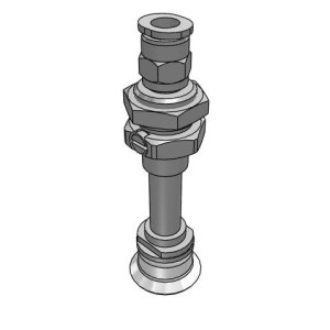 Bộ Nấm Hút Chân Không Và Giá Đỡ, Silicone, O.D 20 mm, Pisco VPOC20-20RS-6J