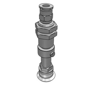 Bộ Nấm Hút Chân Không Và Giá Đỡ, Silicone, O.D 20 mm, Pisco VPC20-15RS-6J