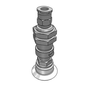 Bộ Nấm Hút Chân Không Và Giá Đỡ, Silicone, O.D 25 mm, Pisco VPC25-6RS-6J