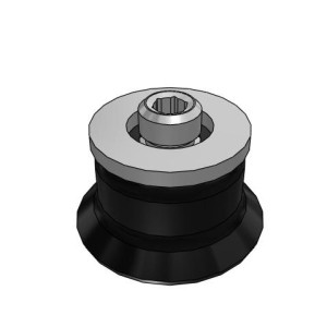 Bộ Nấm Hút Chân Không Có Vít Ren, Cao Su Nitrile Chịu Dầu, O.D 20 mm, Pisco VP20KNH-M6