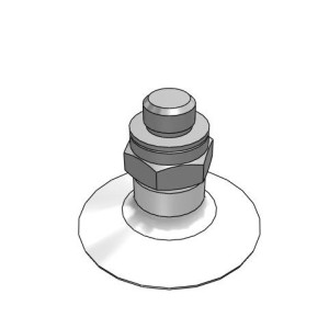 Bộ Nấm Hút Chân Không Và Giá Đỡ, Silicone, O.D 20 mm, Pisco VPE20PS-M5