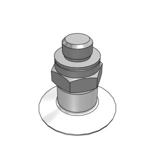 Bộ Nấm Hút Chân Không Và Giá Đỡ, Silicone, O.D 15 mm, Pisco VPE15PS-M5