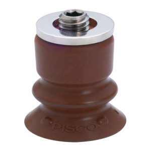 Bộ Nấm Hút Chân Không Có Vít Ren, Silicone Chứa Bột Inox, O.D 15 mm, Pisco VP15BDMSS3-M4