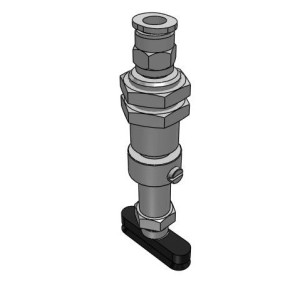 Bộ Nấm Hút Chân Không Hình Oval Và Giá Đỡ, Nitrile, O.D 8x30 mm, Pisco VPC8x30-15EN-6J