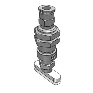 Bộ Nấm Hút Chân Không Hình Oval Và Giá Đỡ, Silicone, O.D 8x30 mm, Pisco VPC8x30-6ES-6J