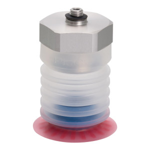 Bộ Nấm Hút Chân Không Và Giá Đỡ Ngành Bao Bì, Silicone, O.D 40 mm, Pisco VPE40PBS25-M8-MF
