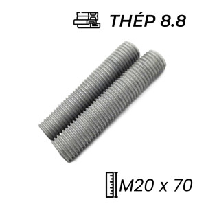 Guzong Thép Nhúng Nóng Kẽm 8.8 M20x70