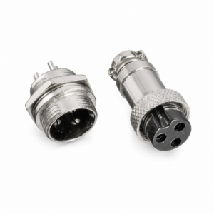 Bộ jack nguồn GX16-3P 3 chân đực cái