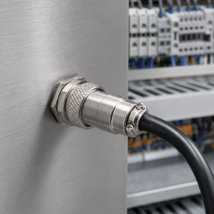 Ứng dụng bộ jack GX16-3P trên tủ điện