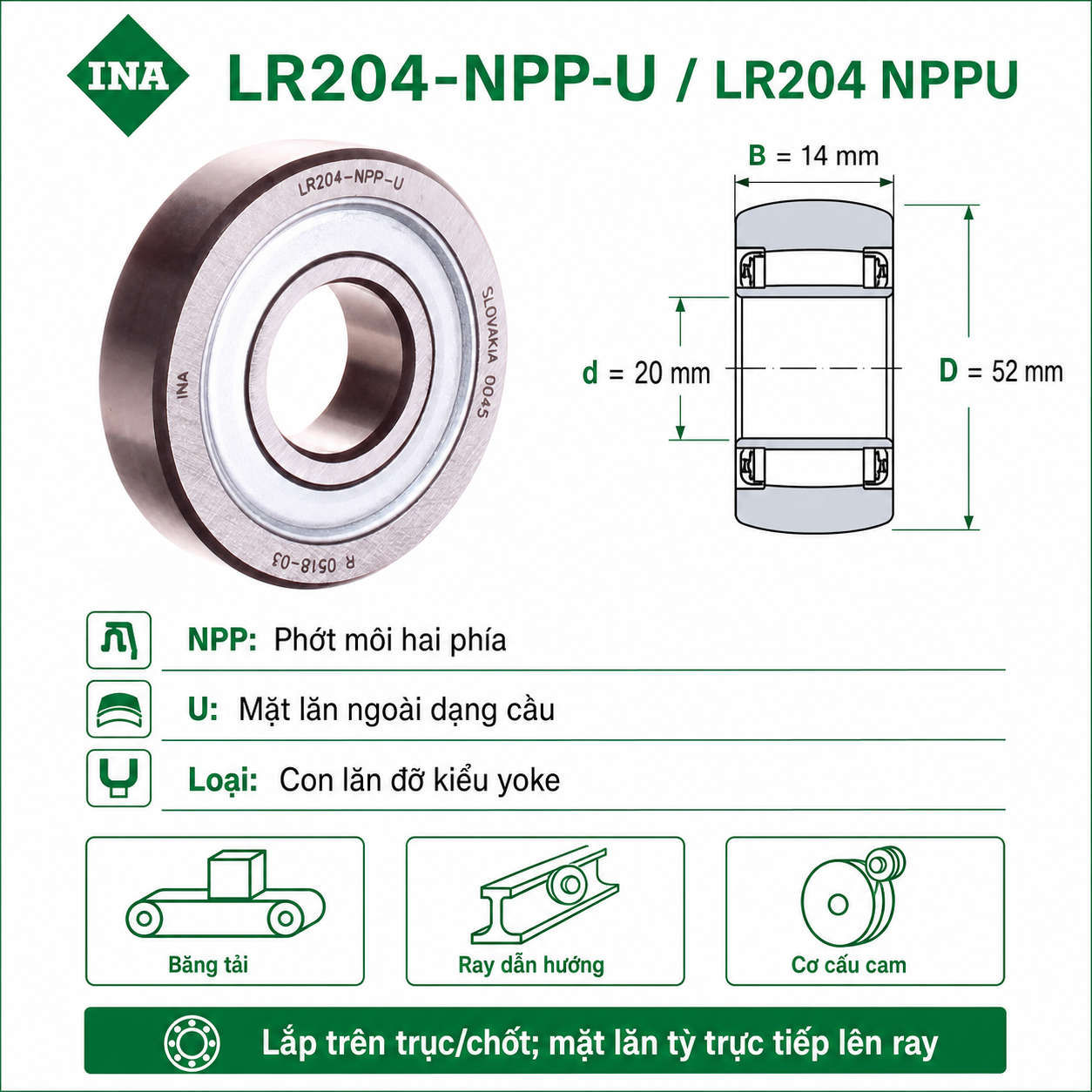 ina-lr204-nppu-thong-so Sơ đồ kích thước và ứng dụng INA LR204-NPP-U 20x52x14mm