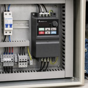 Ứng dụng biến tần Delta VFD007EL21A trong tủ điện
