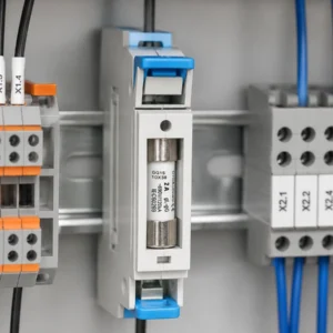 Bộ cầu chì GIGA GG15-2A lắp bảo vệ mạch điều khiển trong tủ điện