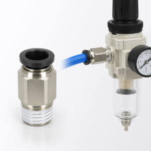 Đầu Nối Nhanh Khí Nén AirTAC PC1002D Ống 10 mm Ren PT1/4 – ảnh sản phẩm và ứng dụng