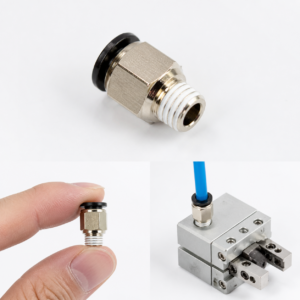 Đầu Nối Nhanh Khí Nén AirTAC PC6M5D Ống 6 mm Ren M5 – ảnh sản phẩm và ứng dụng
