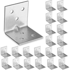 Ke góc thép chữ L 38x32 mm có sáu lỗ bắt vít