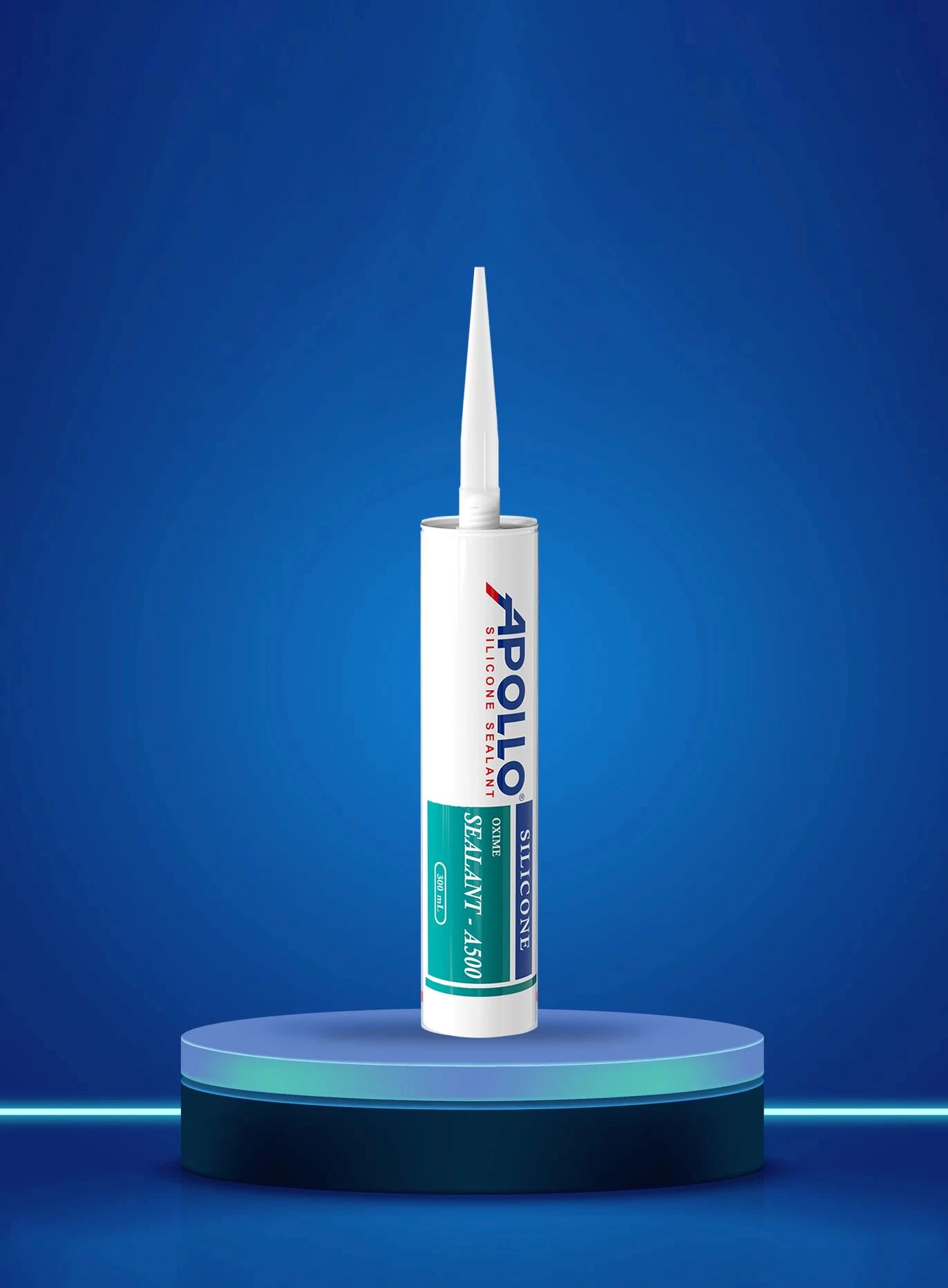 Keo Silicone Apollo A500TT Trắng Trong 300 ml Keo silicone Apollo A500TT trắng trong cartridge 300 ml