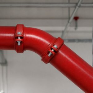 Lắp đặt co 45 độ rãnh XGQT02 DN150 trên đường ống