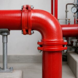 Lắp đặt co 90 độ rãnh XGQT01 DN250 trên đường ống