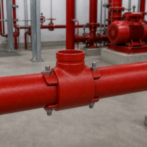 Lắp đặt đai khởi thủy rãnh XGQT3 DN100x65 trên ống ngang