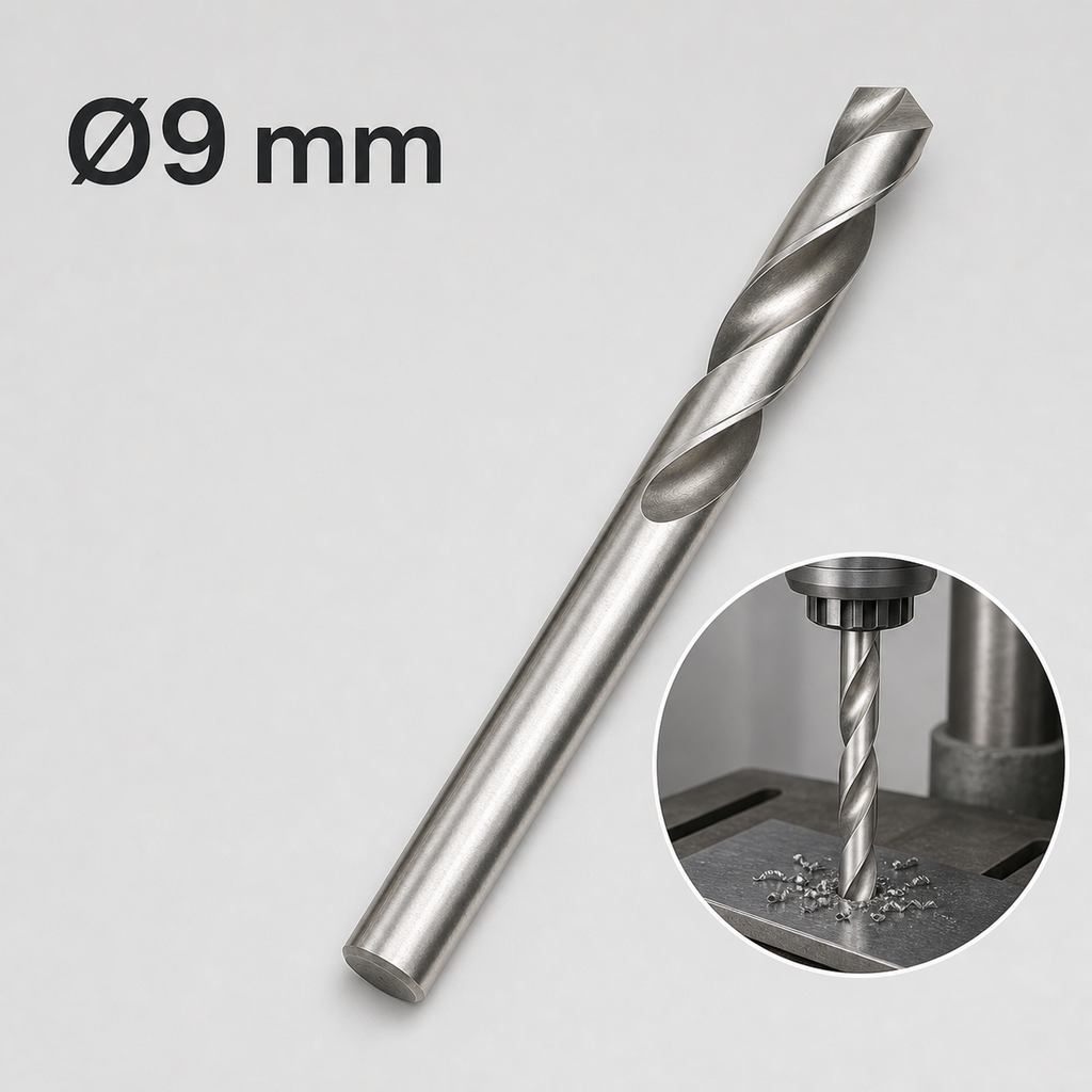 Mũi khoan thép cứng phi 9mm – Ảnh ứng dụng Mũi khoan thép cứng phi 9mm khoan tấm thép