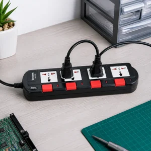 Ứng dụng ổ cắm Điện Quang SM740SL trên bàn kỹ thuật