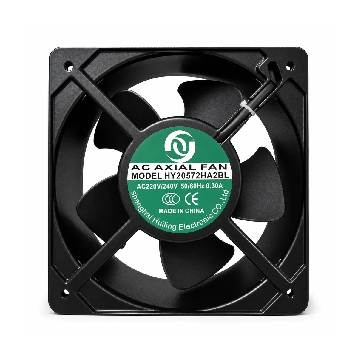 Quạt hướng trục HY20572HA2BL 220-240VAC Quạt hướng trục HY20572HA2BL 220-240VAC kích thước 205x205x72mm