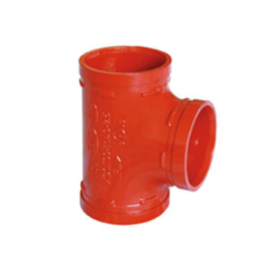 Ảnh sản phẩm tê đều nối rãnh XGQT03 DN80 màu đỏ