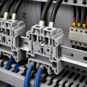 Cầu đấu Connectwell CTS10U lắp ray DIN với dây tiết diện lớn